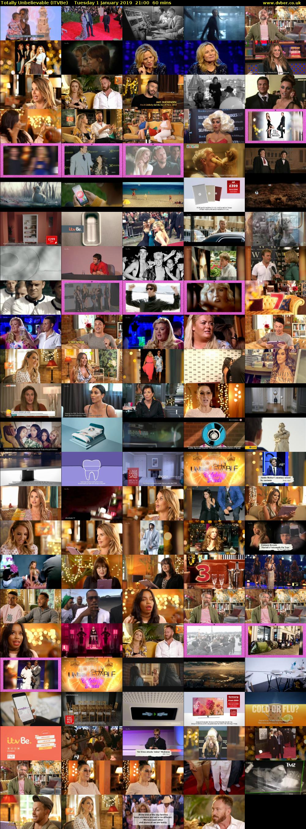 Totally Unbelievable (ITVBe) Tuesday 1 January 2019 21:00 - 22:00