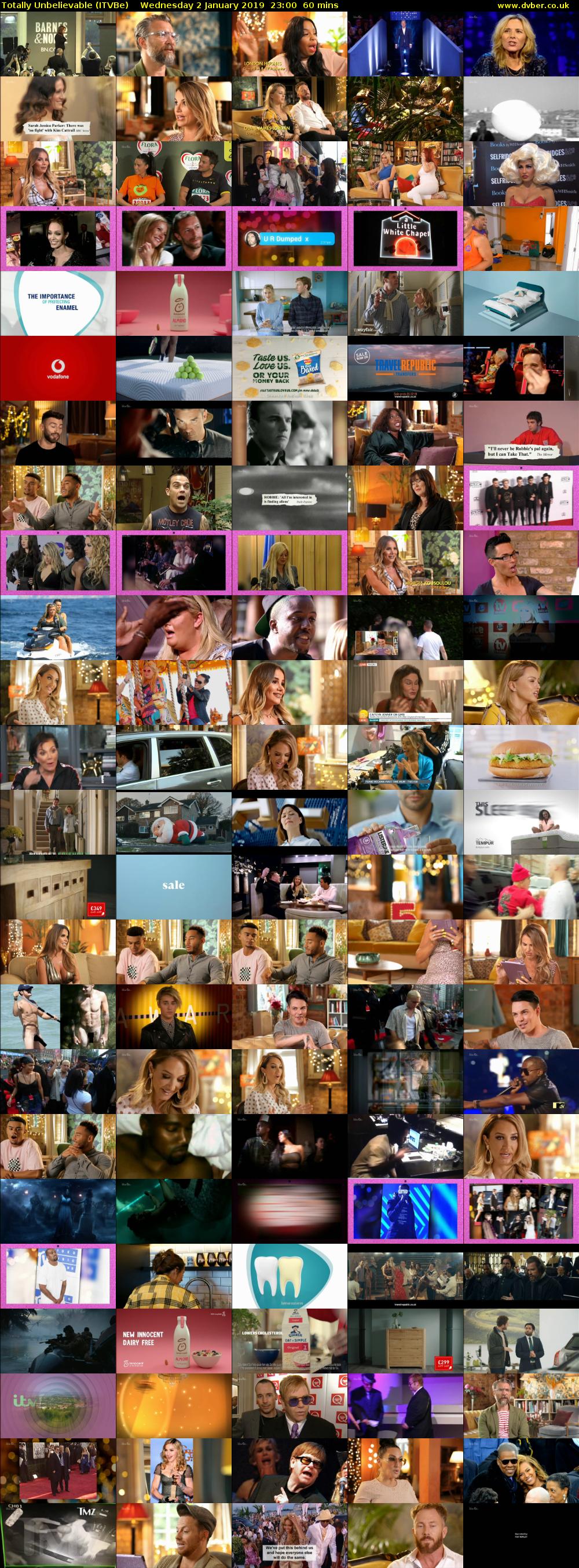 Totally Unbelievable (ITVBe) Wednesday 2 January 2019 23:00 - 00:00