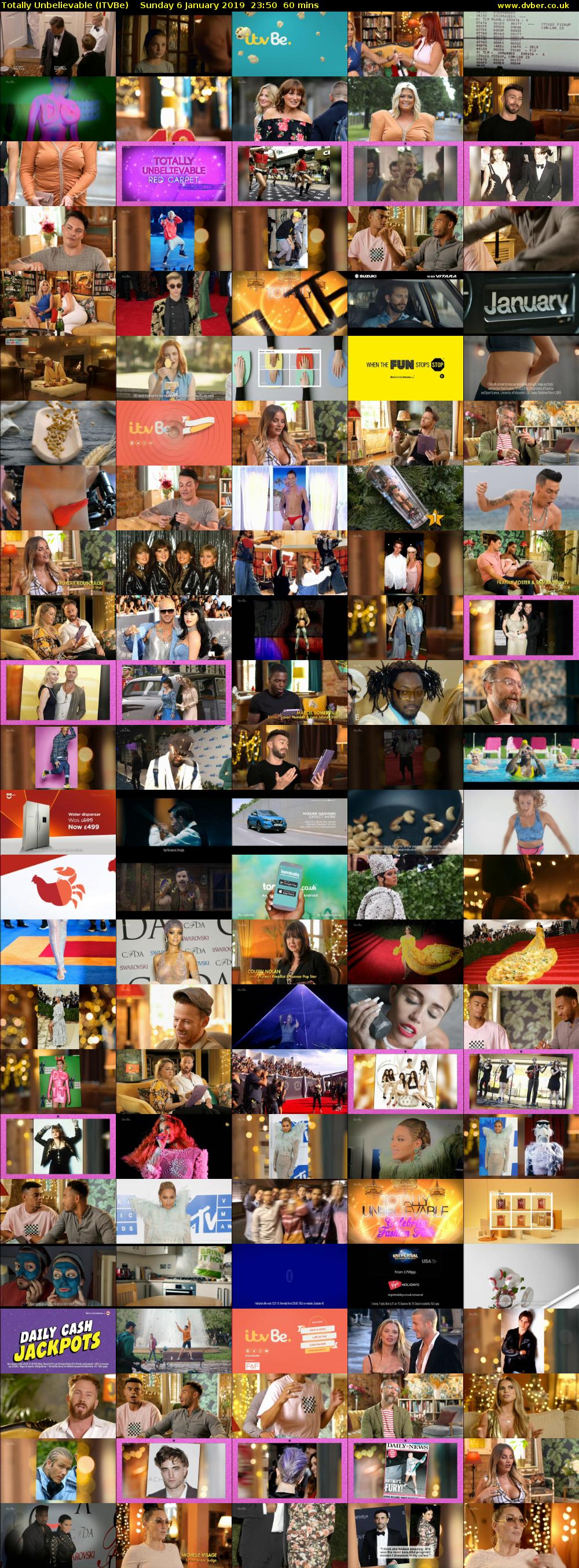 Totally Unbelievable (ITVBe) Sunday 6 January 2019 23:50 - 00:50