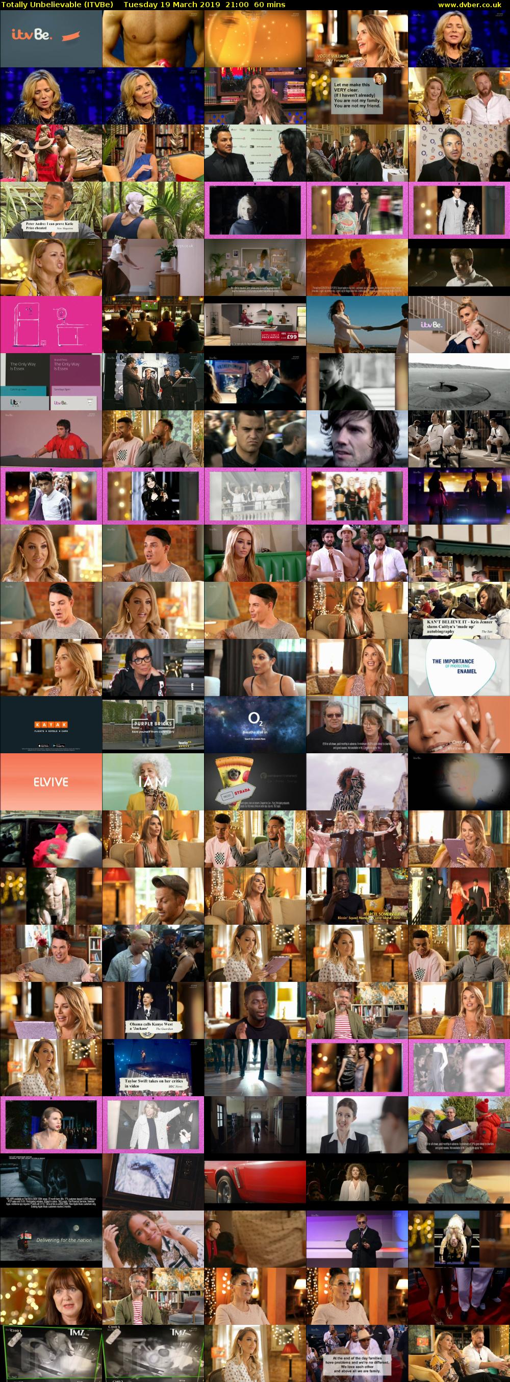 Totally Unbelievable (ITVBe) Tuesday 19 March 2019 21:00 - 22:00
