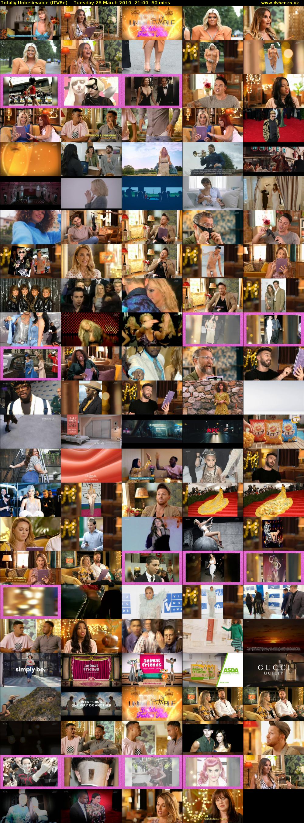 Totally Unbelievable (ITVBe) Tuesday 26 March 2019 21:00 - 22:00