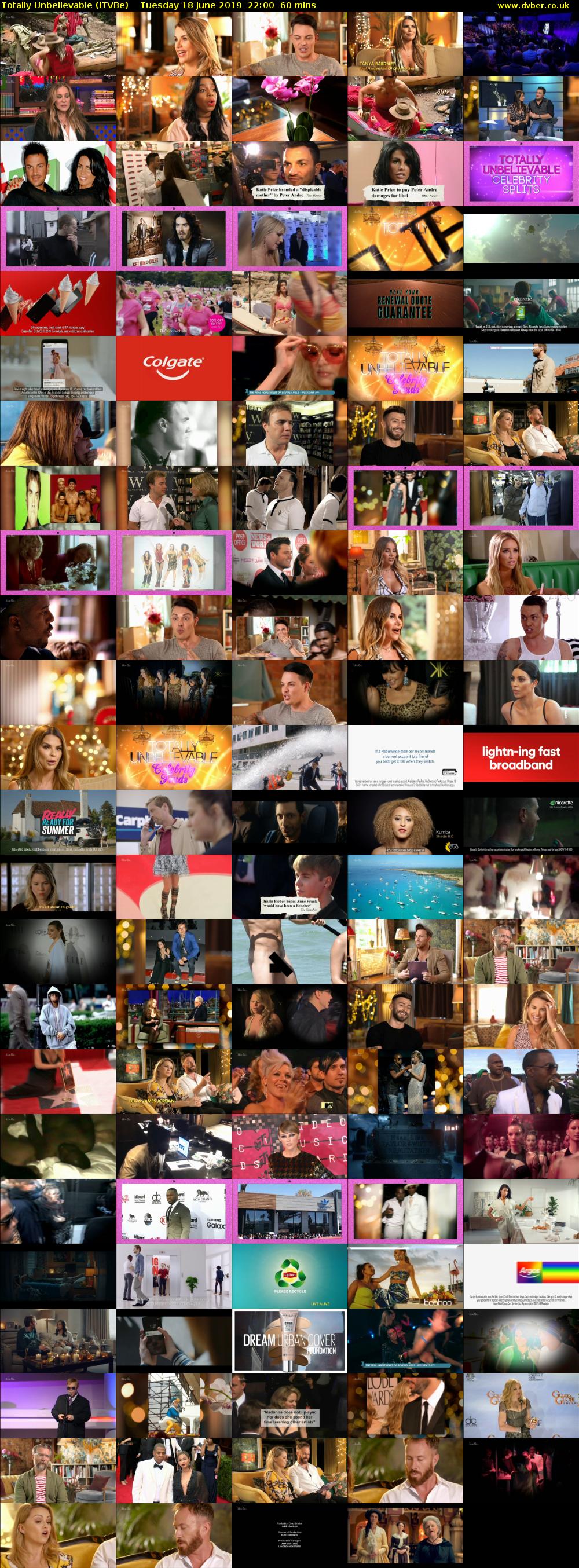 Totally Unbelievable (ITVBe) Tuesday 18 June 2019 22:00 - 23:00