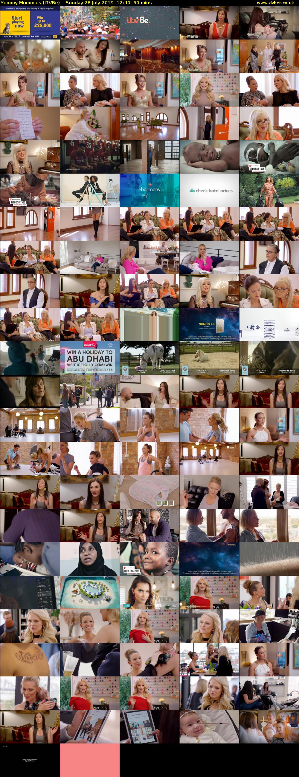 Yummy Mummies (ITVBe) Sunday 28 July 2019 12:40 - 13:40