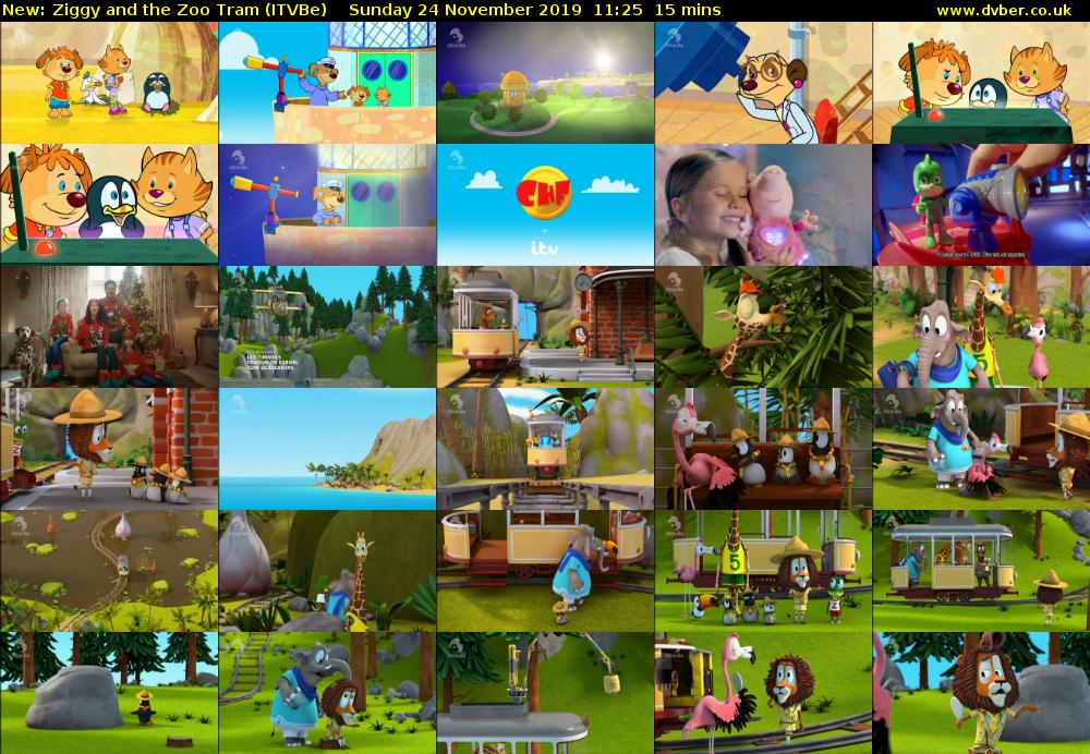 Ziggy and the Zoo Tram (ITVBe) Sunday 24 November 2019 11:25 - 11:40