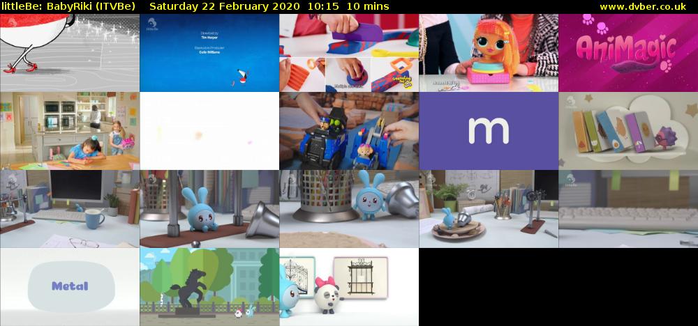 littleBe: BabyRiki (ITVBe) Saturday 22 February 2020 10:15 - 10:25