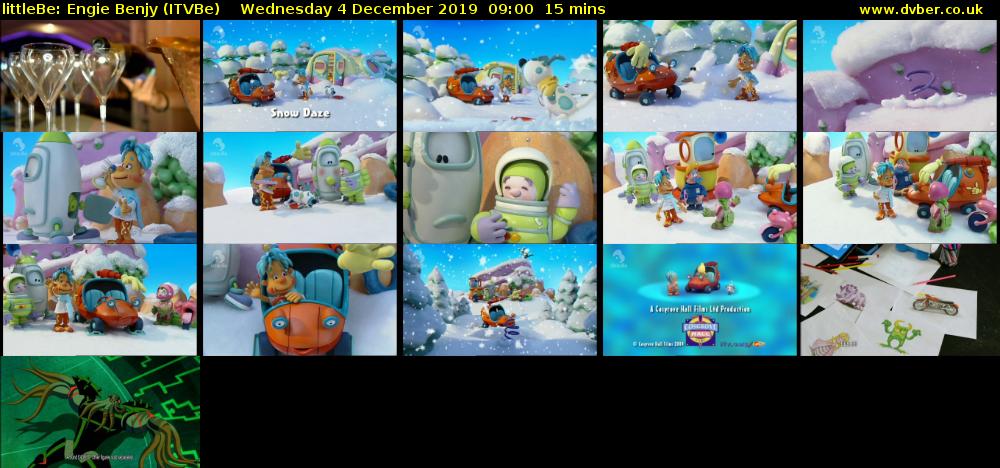 littleBe: Engie Benjy (ITVBe) Wednesday 4 December 2019 09:00 - 09:15