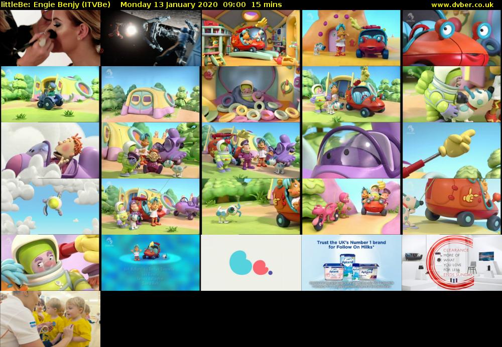 littleBe: Engie Benjy (ITVBe) Monday 13 January 2020 09:00 - 09:15