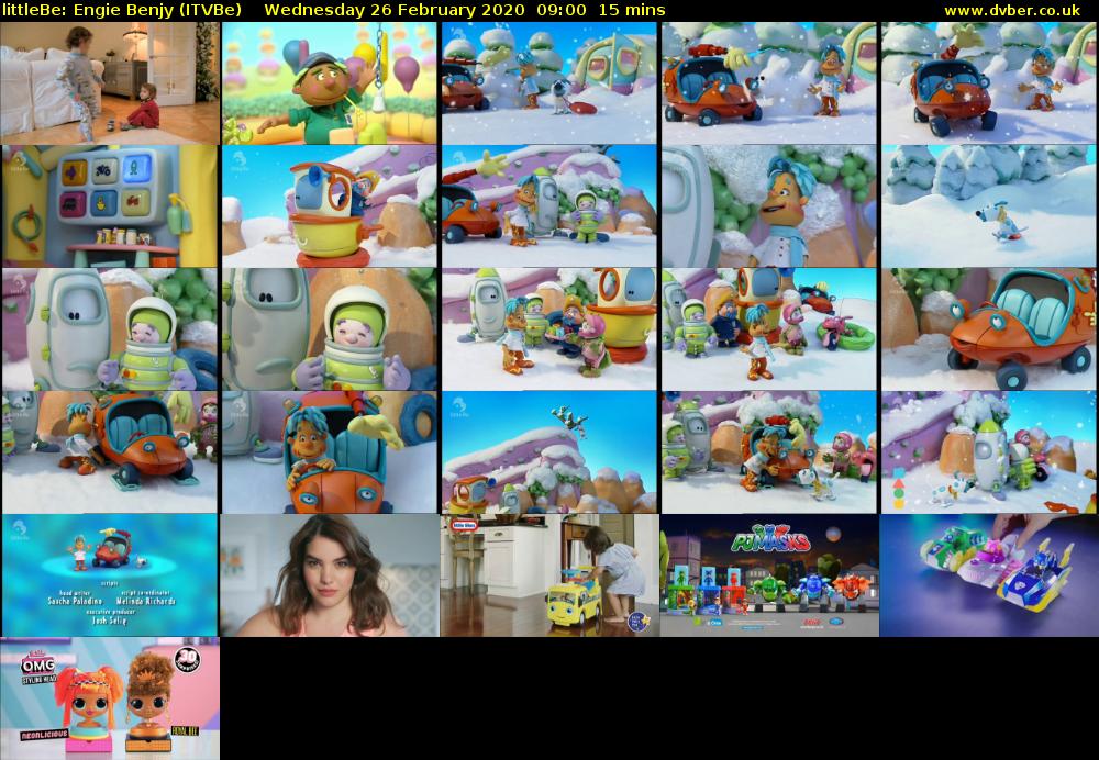 littleBe: Engie Benjy (ITVBe) Wednesday 26 February 2020 09:00 - 09:15