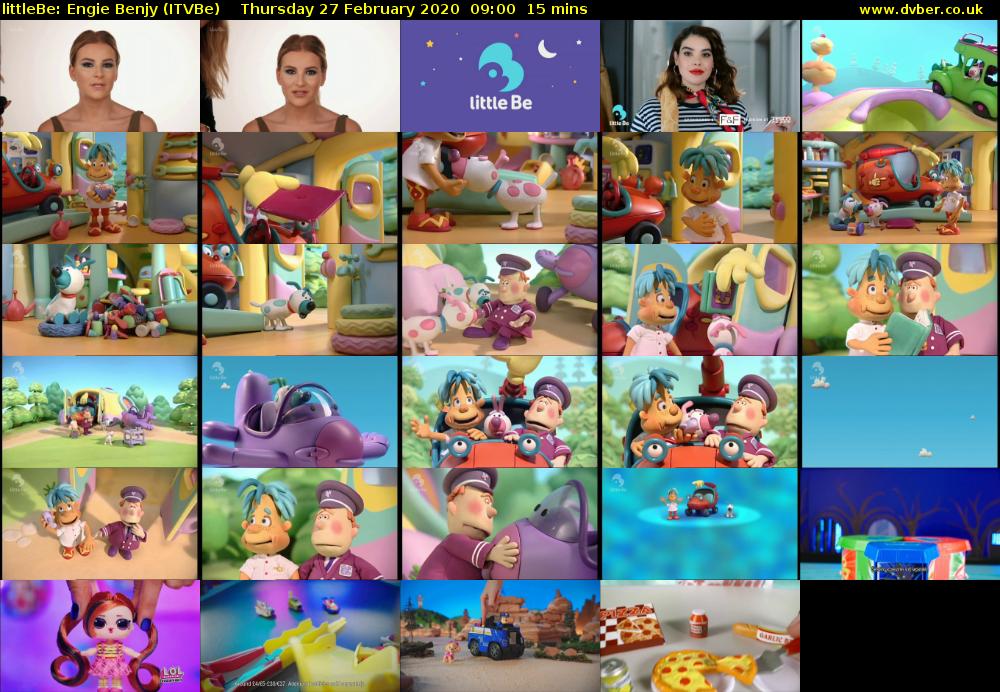 littleBe: Engie Benjy (ITVBe) Thursday 27 February 2020 09:00 - 09:15