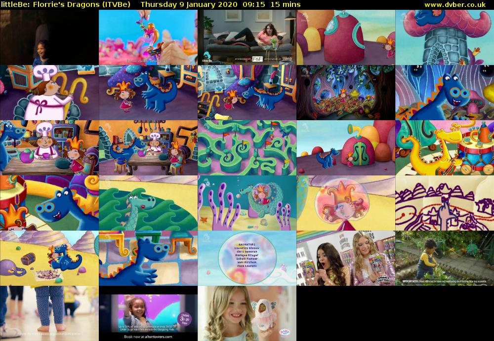 littleBe: Florrie's Dragons (ITVBe) Thursday 9 January 2020 09:15 - 09:30