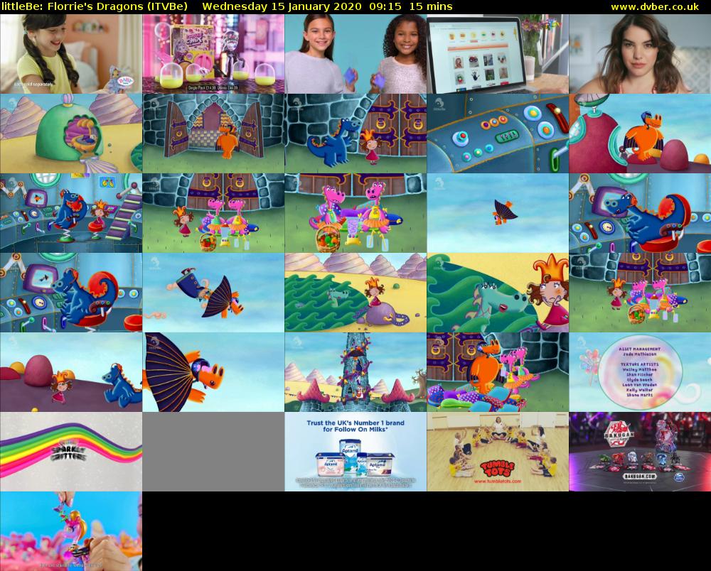 littleBe: Florrie's Dragons (ITVBe) Wednesday 15 January 2020 09:15 - 09:30