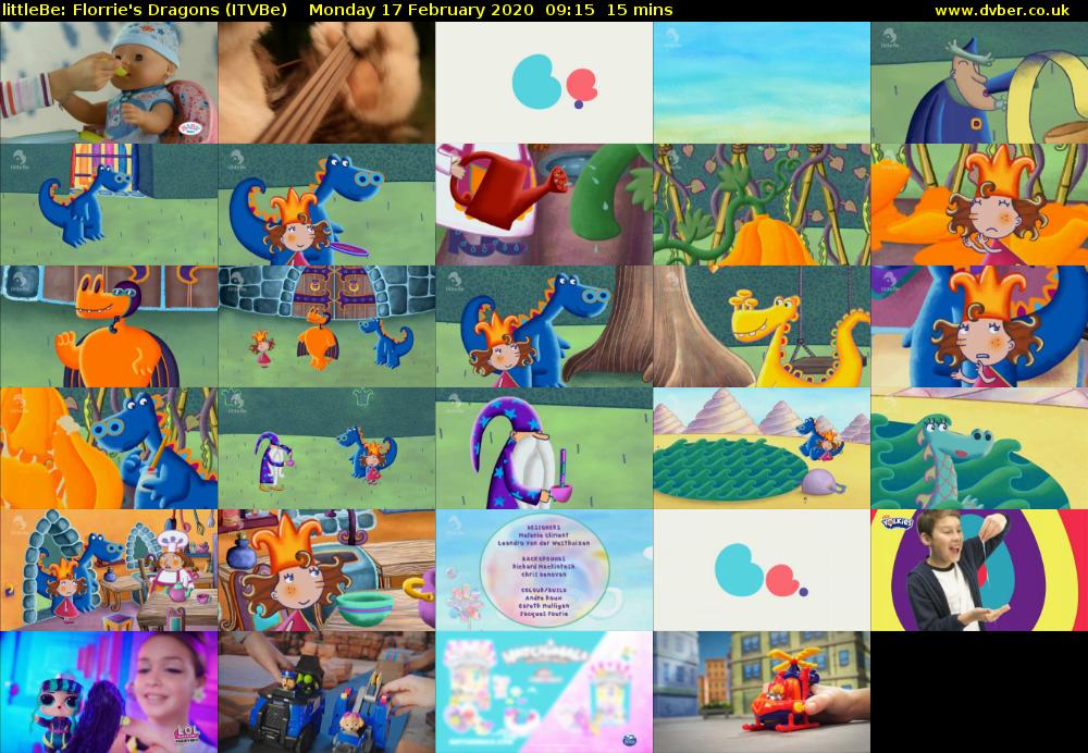 littleBe: Florrie's Dragons (ITVBe) Monday 17 February 2020 09:15 - 09:30