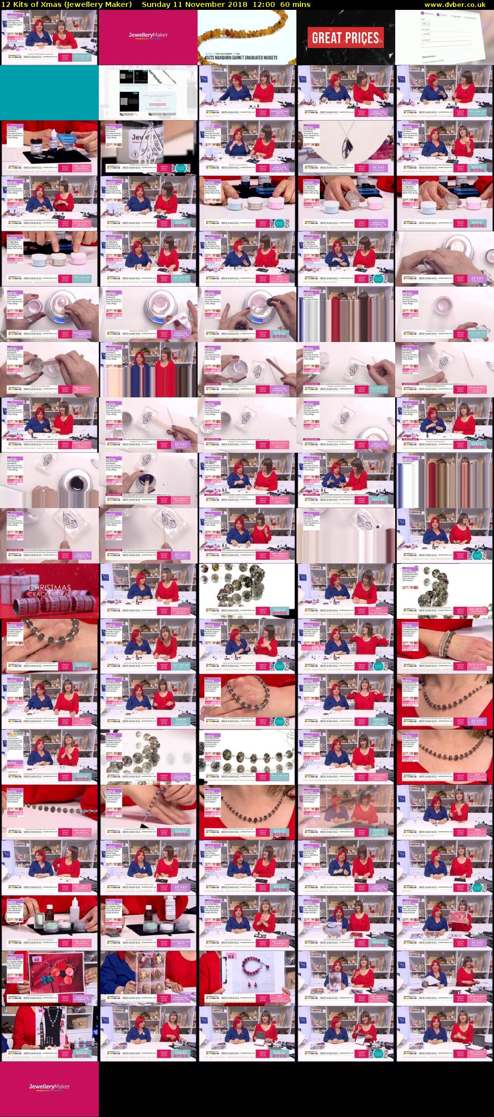 12 Kits of Xmas (Jewellery Maker) Sunday 11 November 2018 12:00 - 13:00