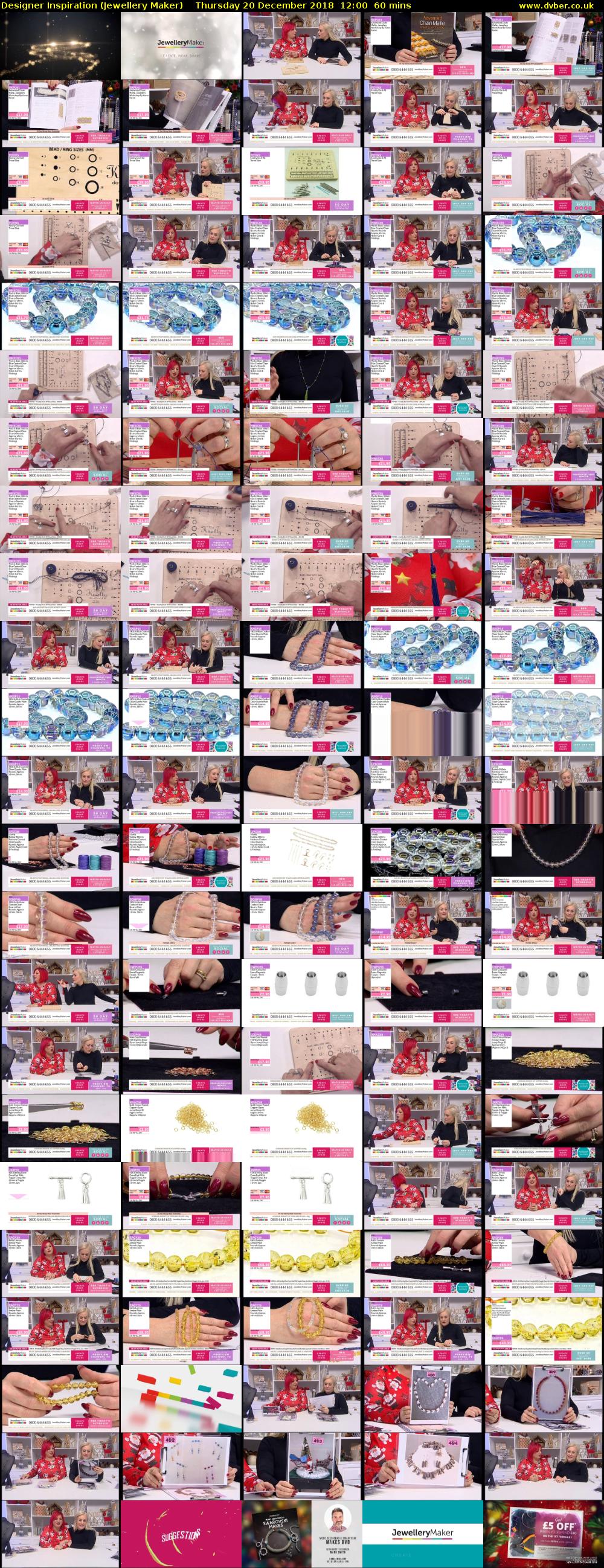 Designer Inspiration (Jewellery Maker) Thursday 20 December 2018 12:00 - 13:00