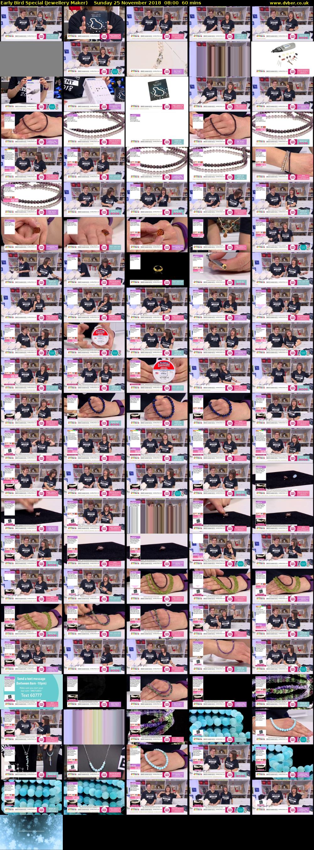 Early Bird Special (Jewellery Maker) Sunday 25 November 2018 08:00 - 09:00