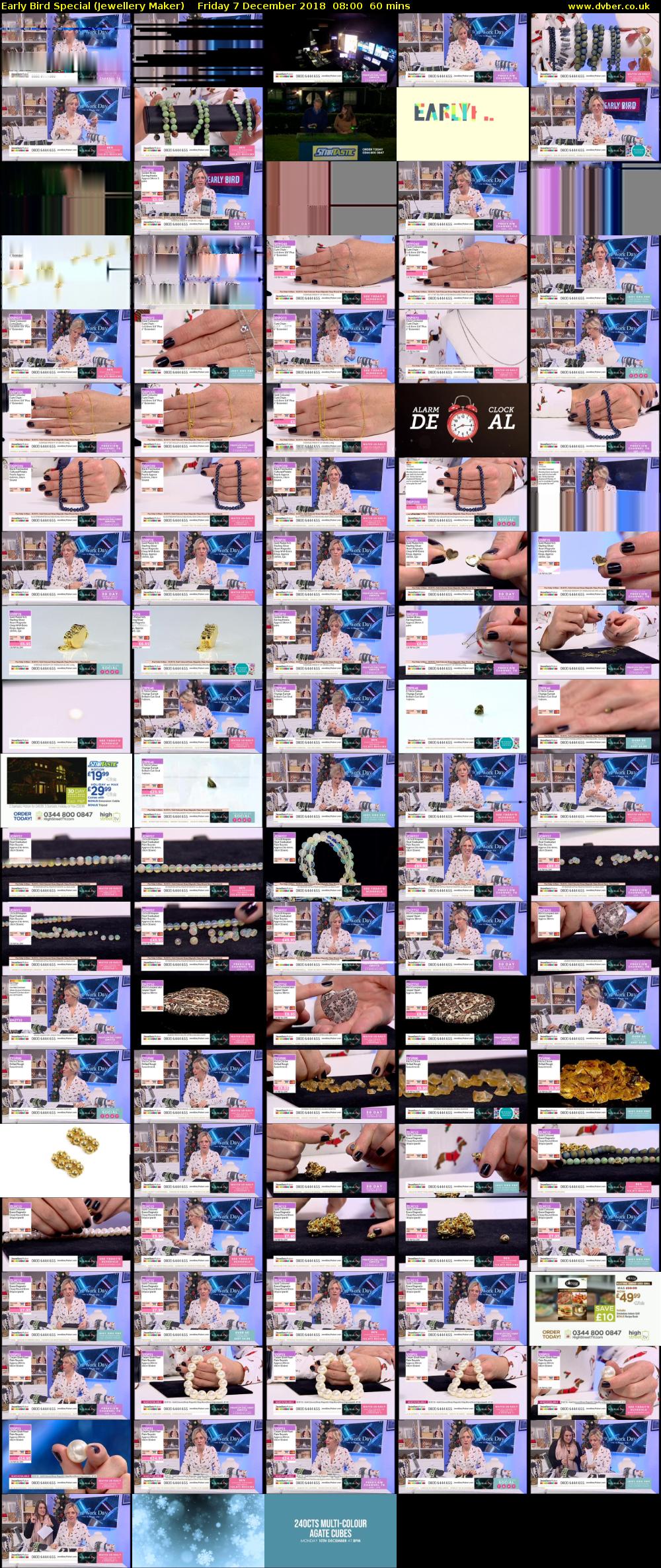 Early Bird Special (Jewellery Maker) Friday 7 December 2018 08:00 - 09:00