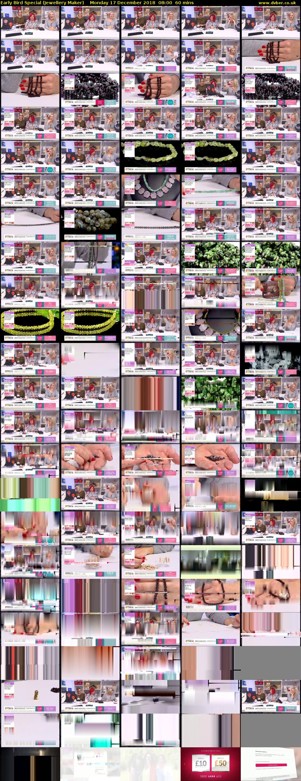 Early Bird Special (Jewellery Maker) Monday 17 December 2018 08:00 - 09:00