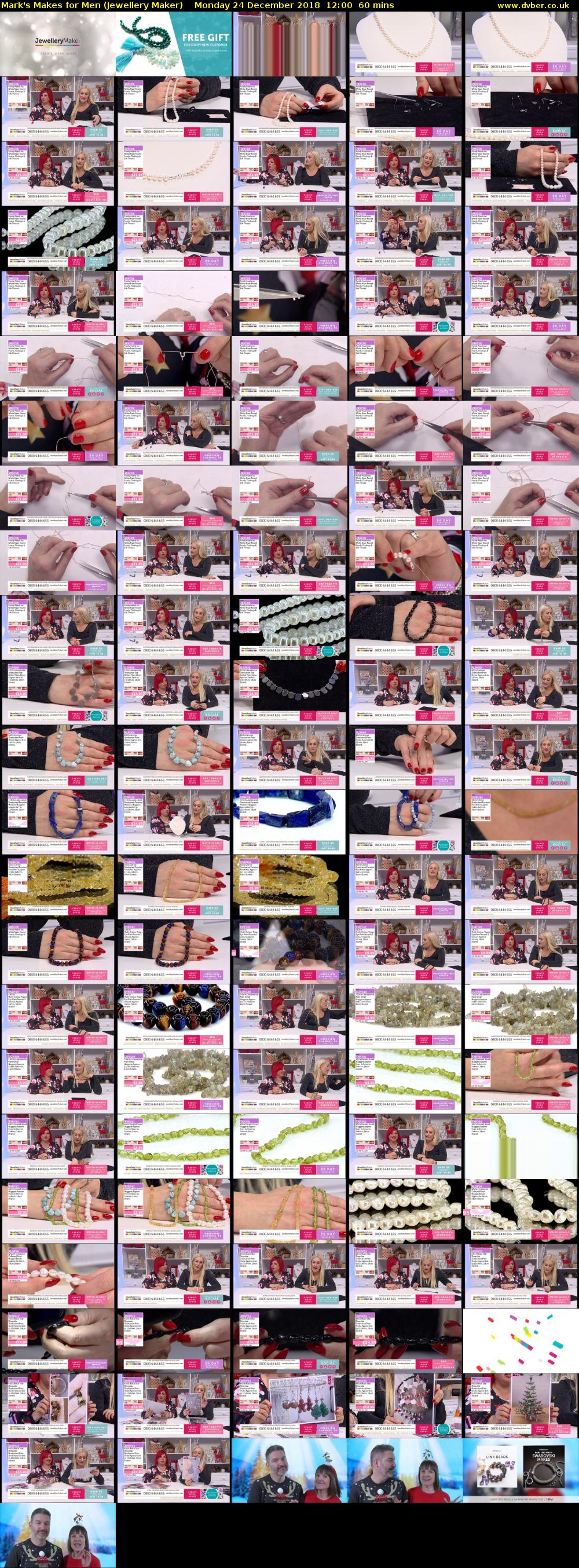 Mark's Makes for Men (Jewellery Maker) Monday 24 December 2018 12:00 - 13:00