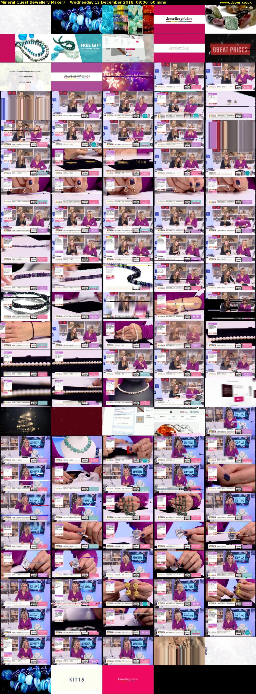 Mineral Guest (Jewellery Maker) Wednesday 12 December 2018 09:00 - 10:00