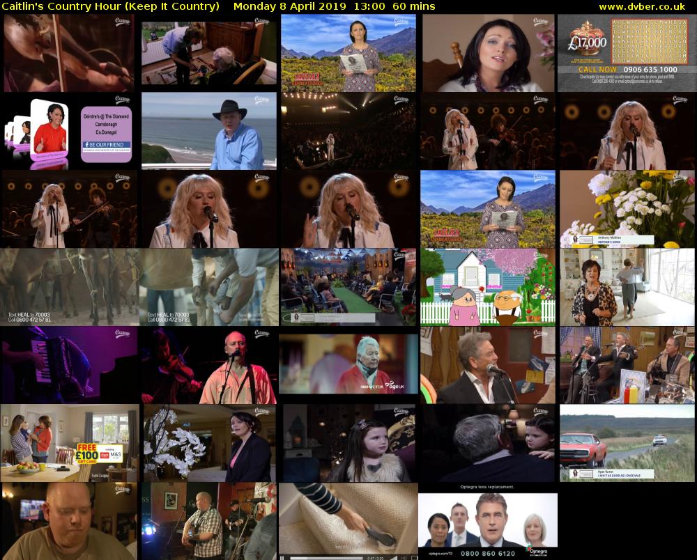 Caitlin's Country Hour (Keep It Country) Monday 8 April 2019 13:00 - 14:00
