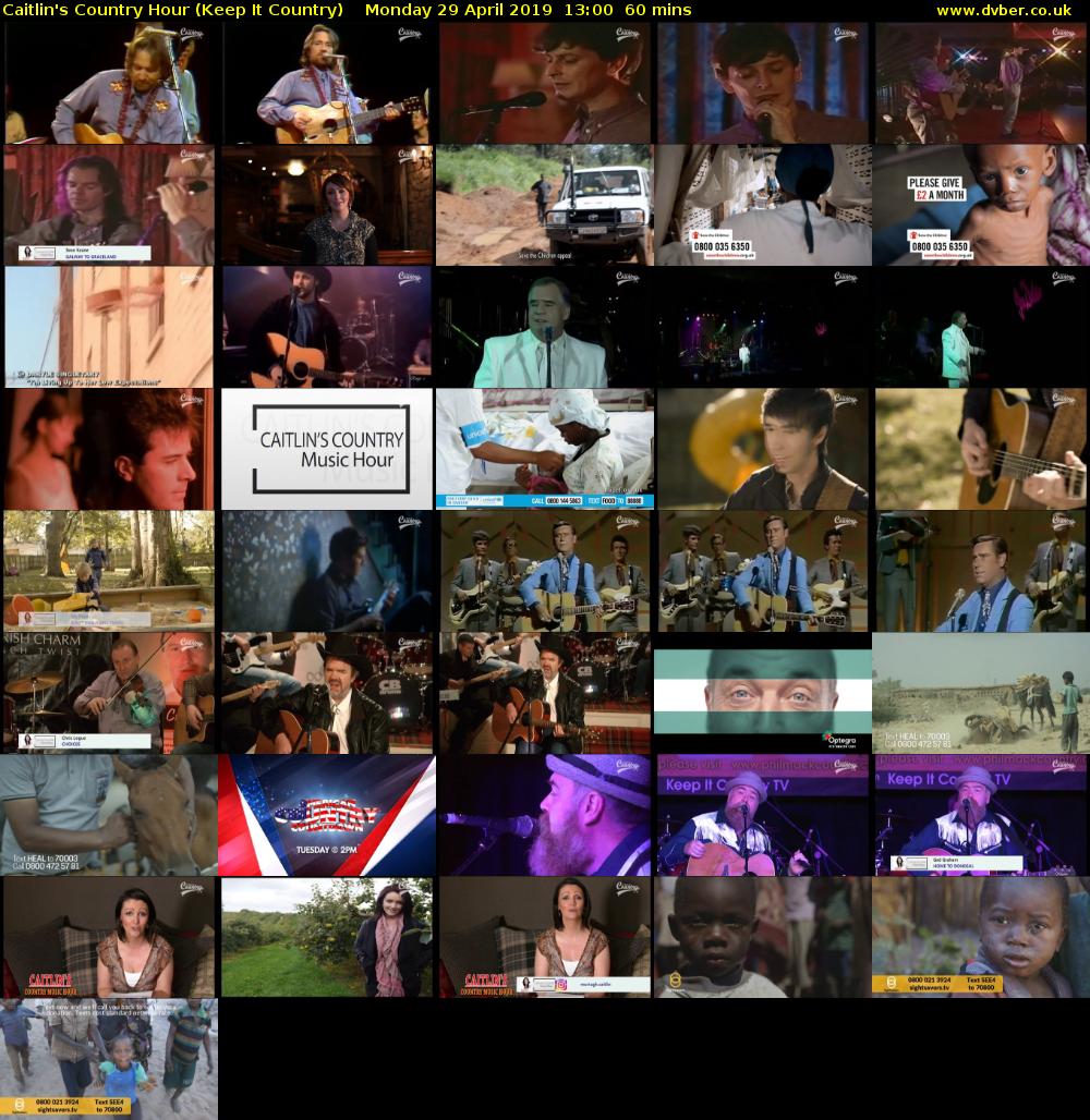 Caitlin's Country Hour (Keep It Country) Monday 29 April 2019 13:00 - 14:00