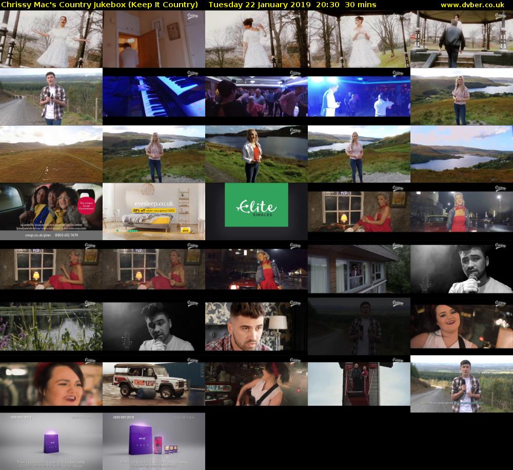 Chrissy Mac's Country Jukebox (Keep It Country) Tuesday 22 January 2019 20:30 - 21:00