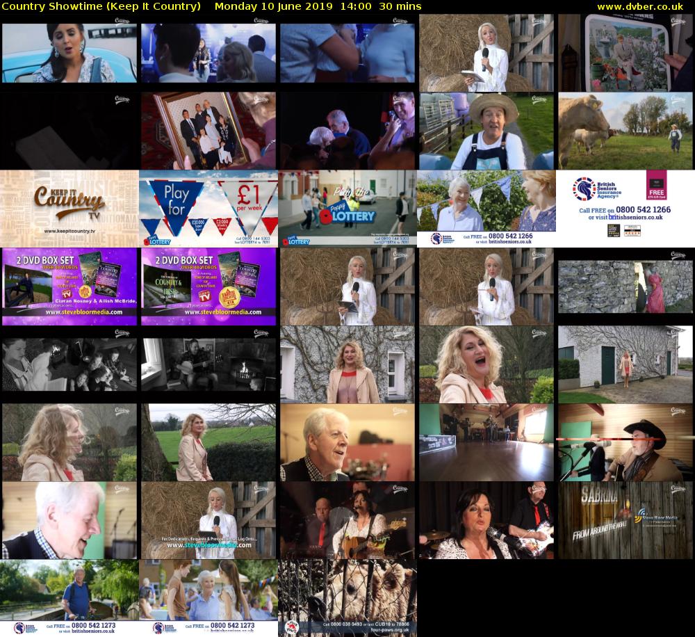 Country Showtime (Keep It Country) Monday 10 June 2019 14:00 - 14:30
