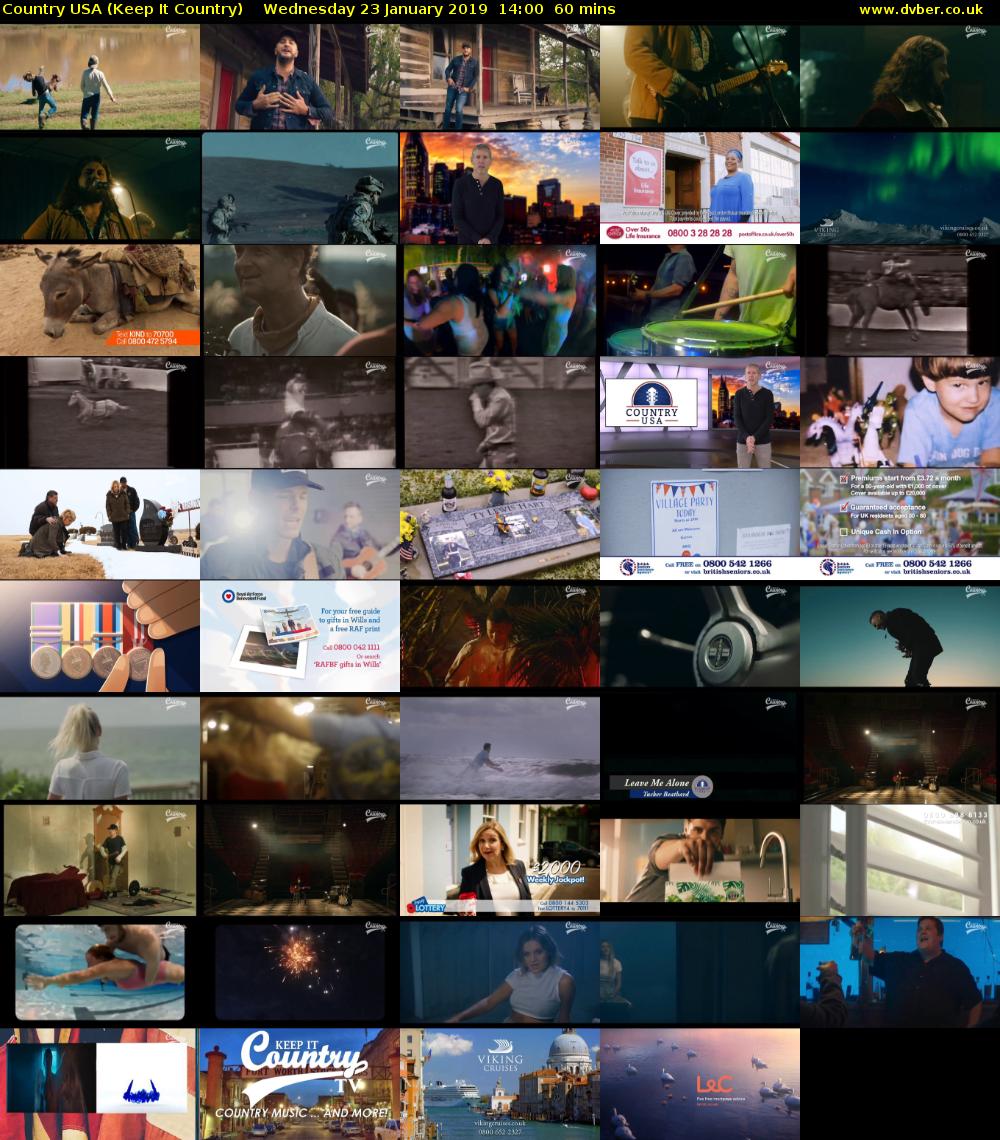 Country USA (Keep It Country) Wednesday 23 January 2019 14:00 - 15:00