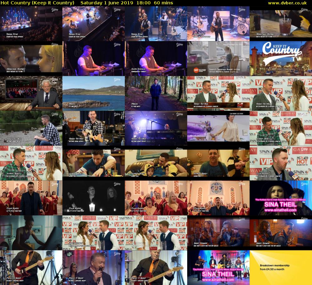 Hot Country (Keep It Country) Saturday 1 June 2019 18:00 - 19:00