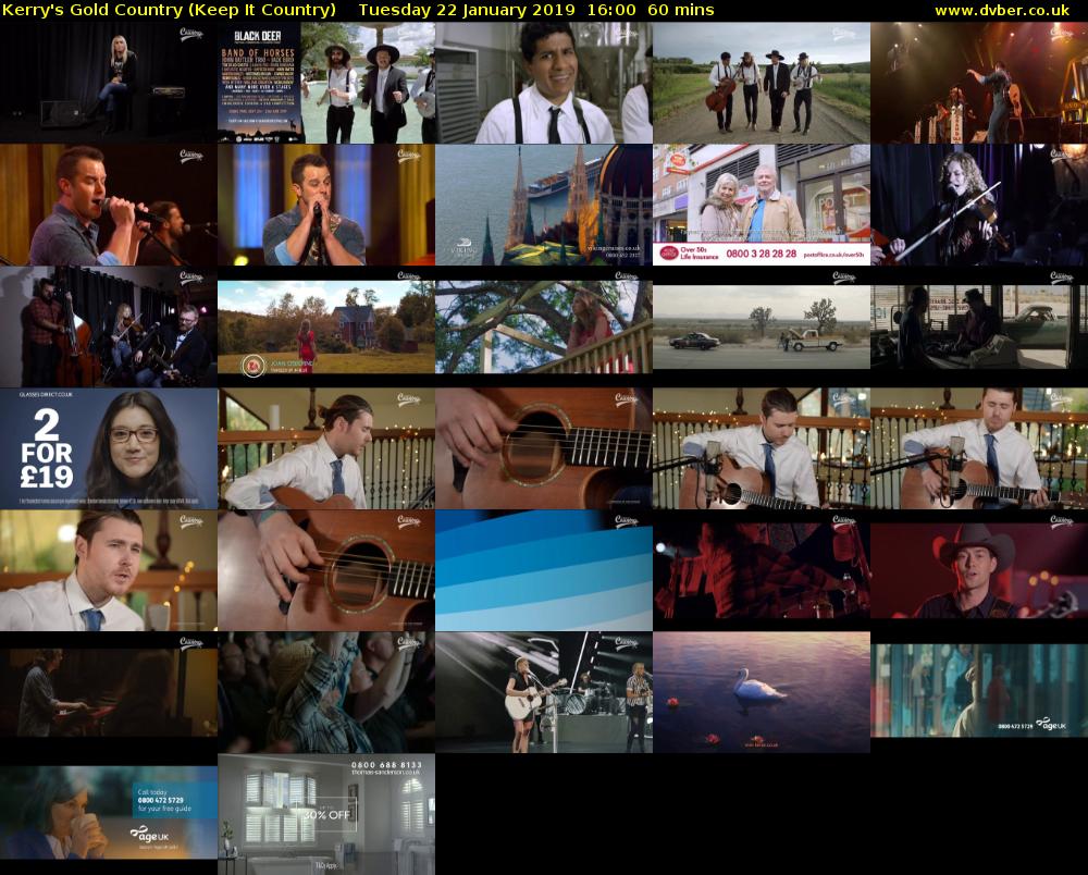 Kerry's Gold Country (Keep It Country) Tuesday 22 January 2019 16:00 - 17:00