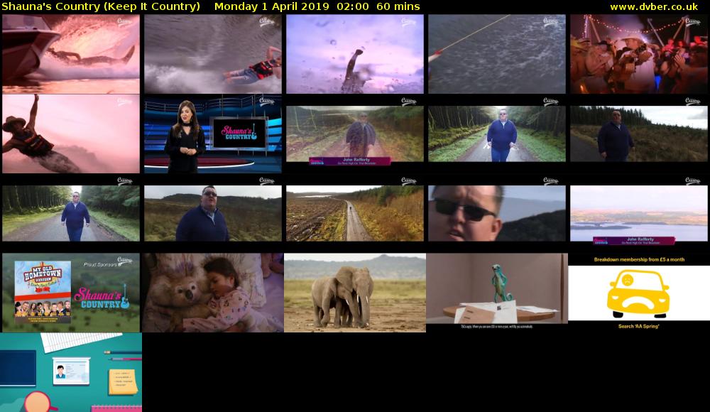 Shauna's Country (Keep It Country) Monday 1 April 2019 02:00 - 03:00