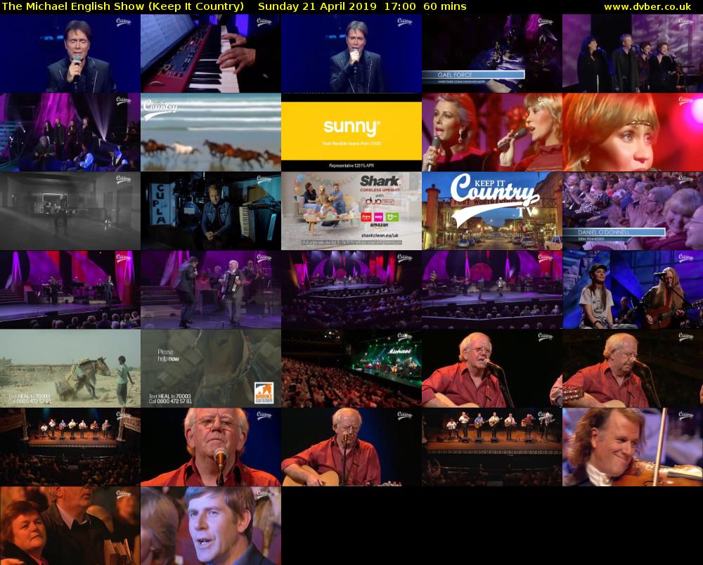 The Michael English Show (Keep It Country) Sunday 21 April 2019 17:00 - 18:00