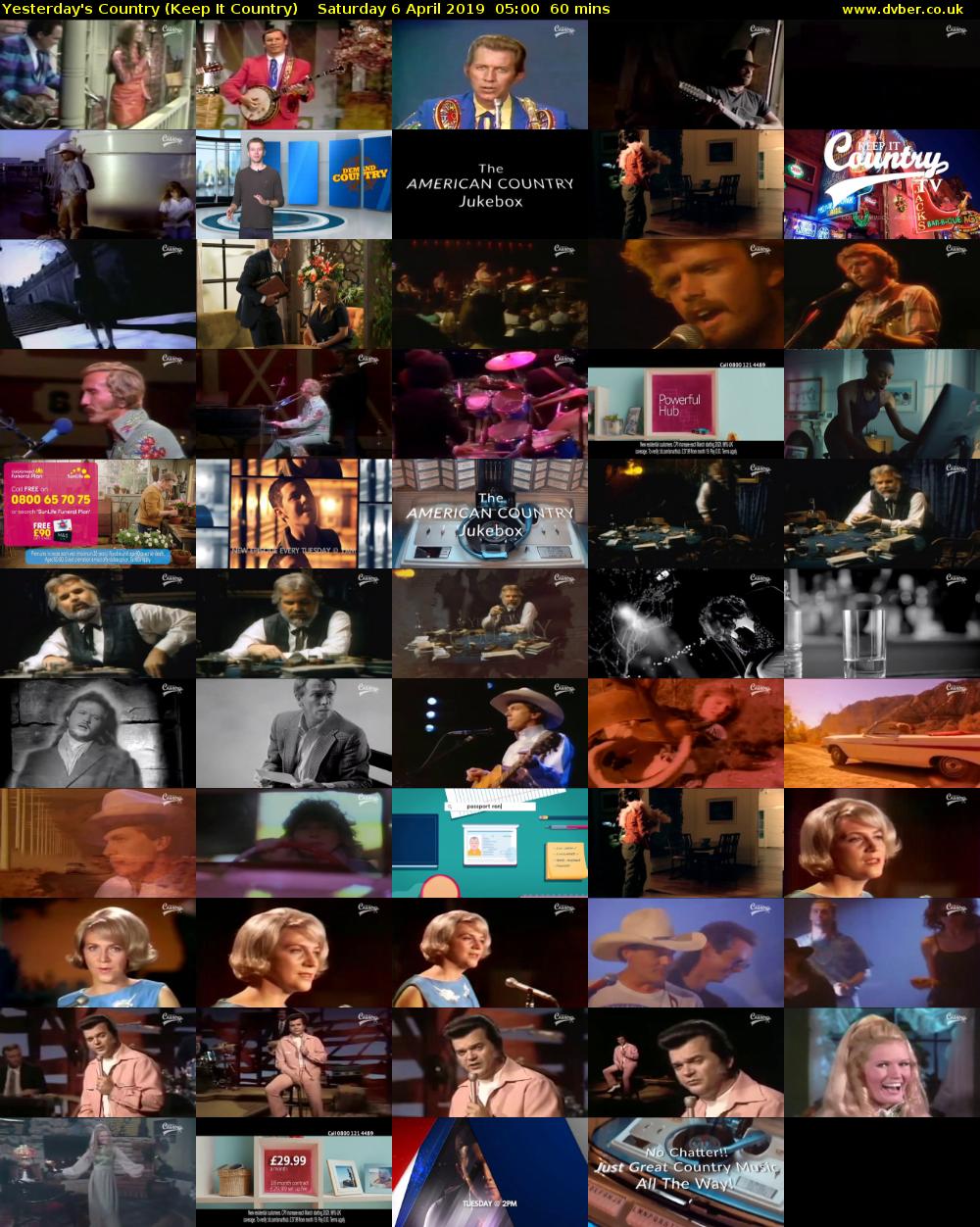 Yesterday's Country (Keep It Country) Saturday 6 April 2019 05:00 - 06:00