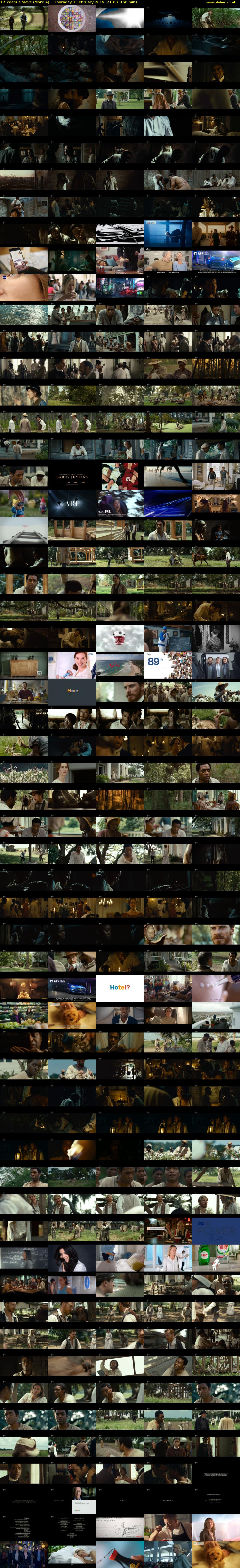 12 Years a Slave (More 4) Thursday 7 February 2019 21:00 - 23:40