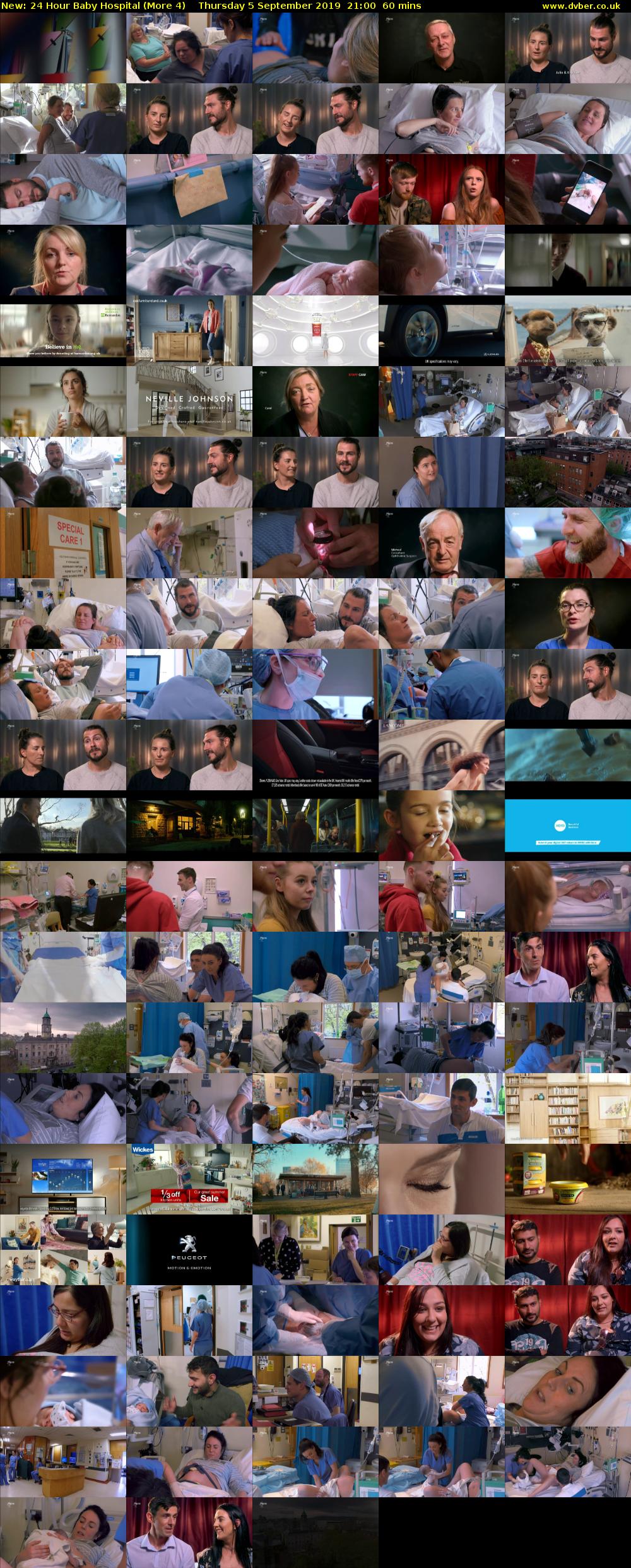 24 Hour Baby Hospital (More 4) Thursday 5 September 2019 21:00 - 22:00