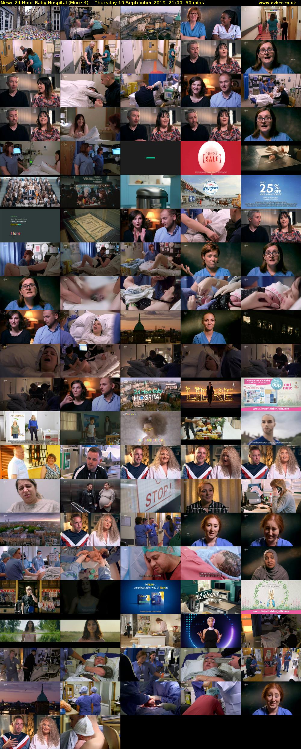 24 Hour Baby Hospital (More 4) Thursday 19 September 2019 21:00 - 22:00