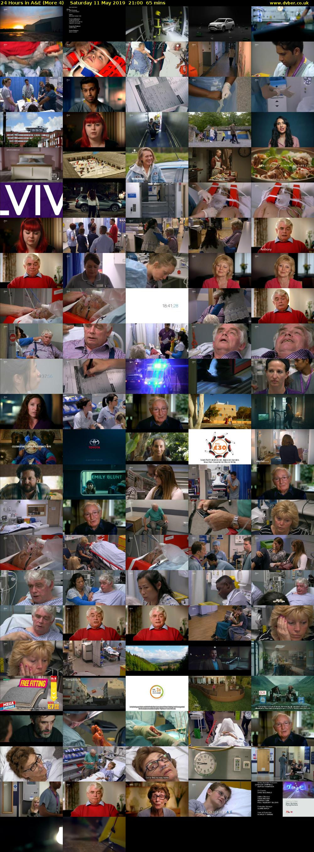 24 Hours in A&E (More 4) Saturday 11 May 2019 21:00 - 22:05