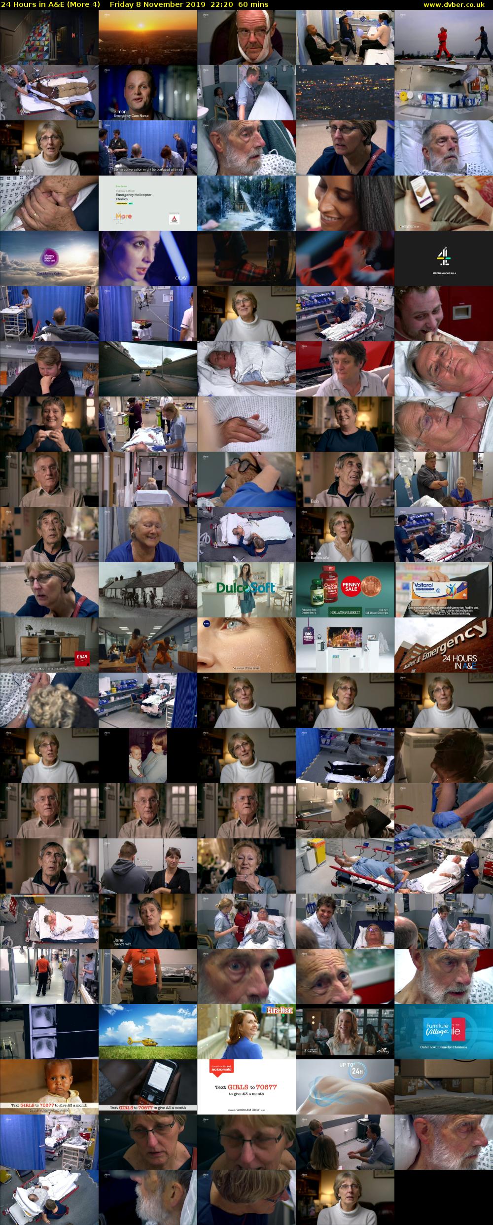 24 Hours in A&E (More 4) Friday 8 November 2019 22:20 - 23:20
