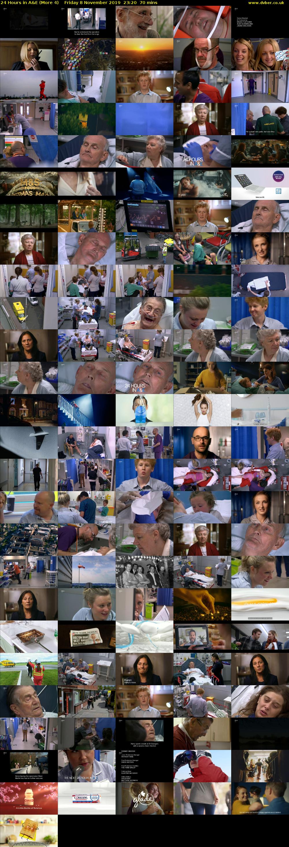 24 Hours in A&E (More 4) Friday 8 November 2019 23:20 - 00:30