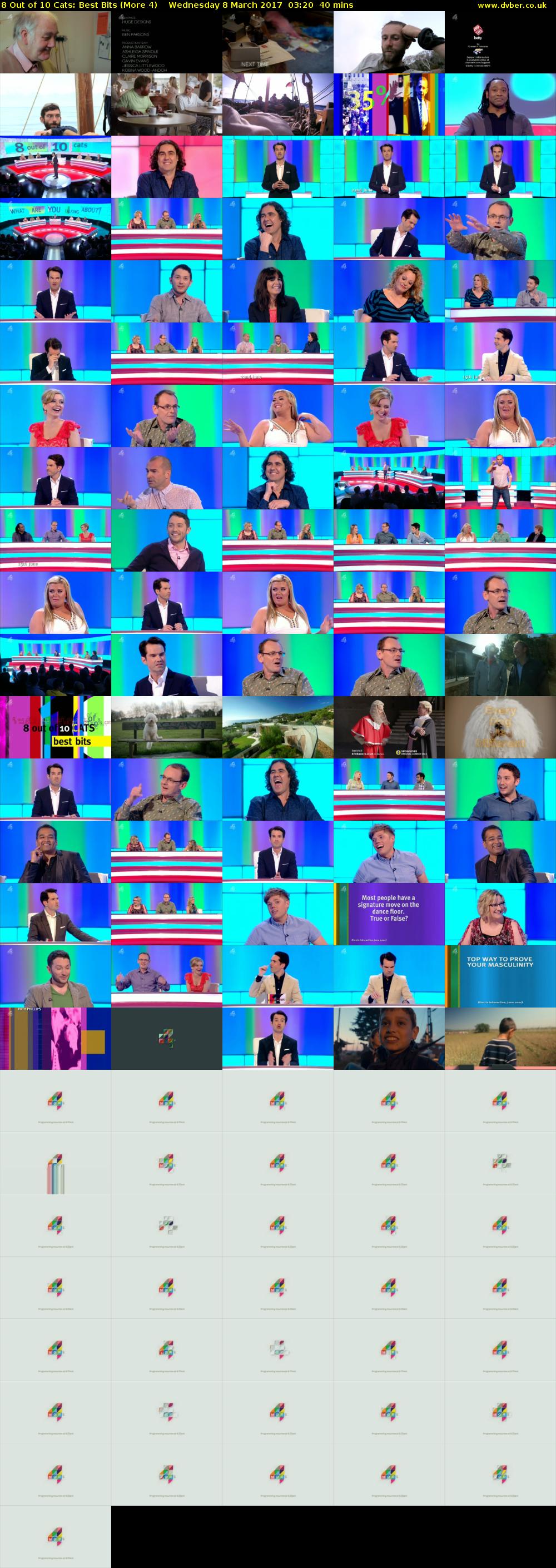 8 Out of 10 Cats: Best Bits (More 4) Wednesday 8 March 2017 03:20 - 04:00