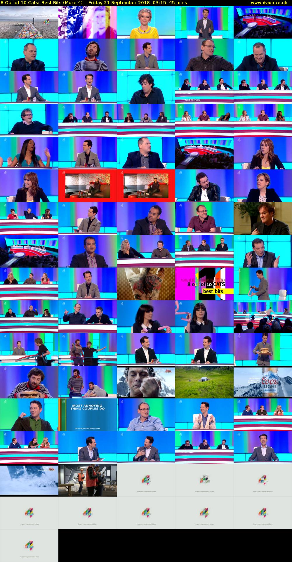 8 Out of 10 Cats: Best Bits (More 4) Friday 21 September 2018 03:15 - 04:00