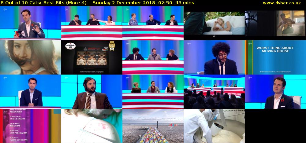8 Out of 10 Cats: Best Bits (More 4) Sunday 2 December 2018 02:50 - 03:35