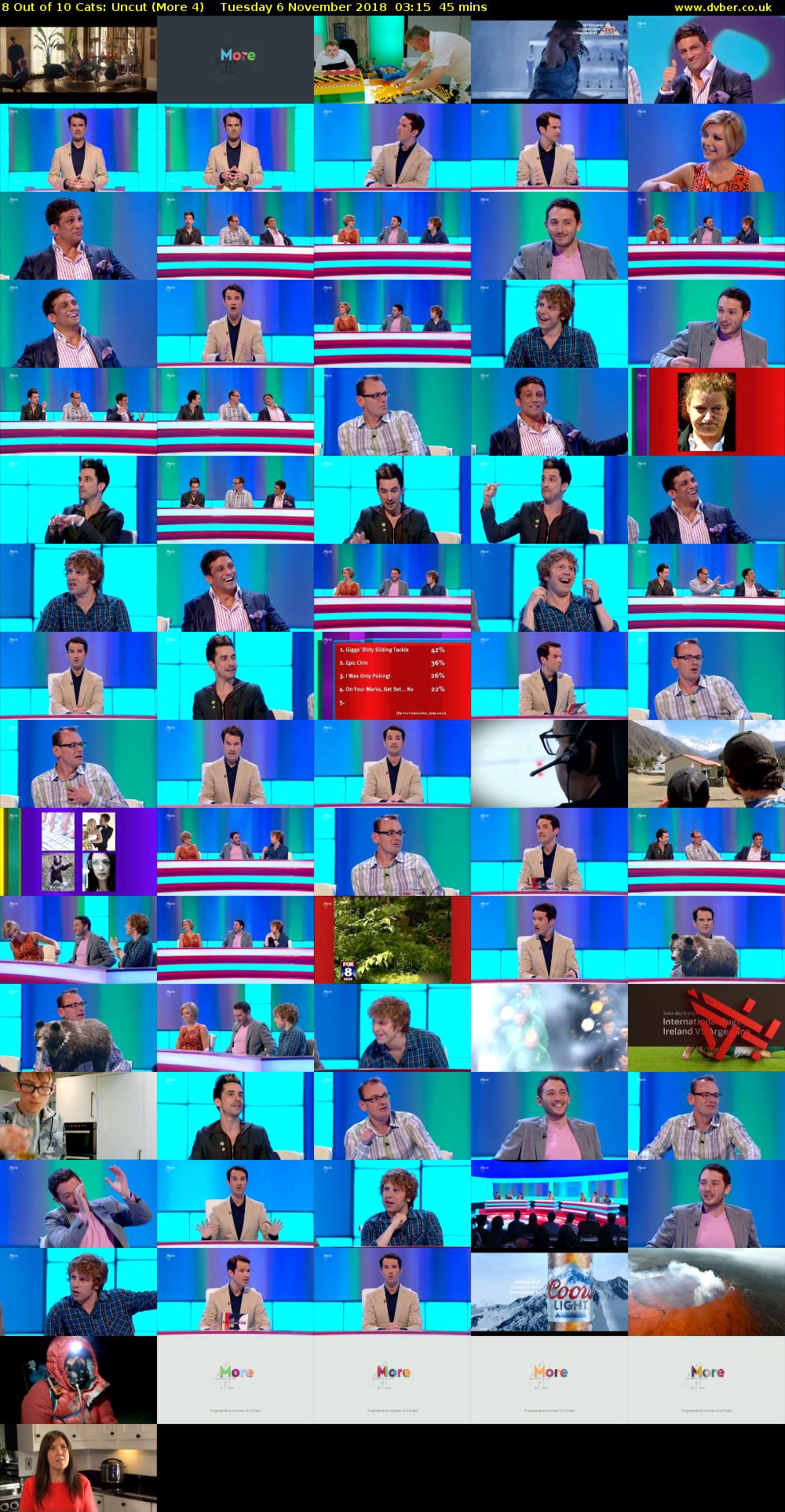 8 Out of 10 Cats: Uncut (More 4) Tuesday 6 November 2018 03:15 - 04:00
