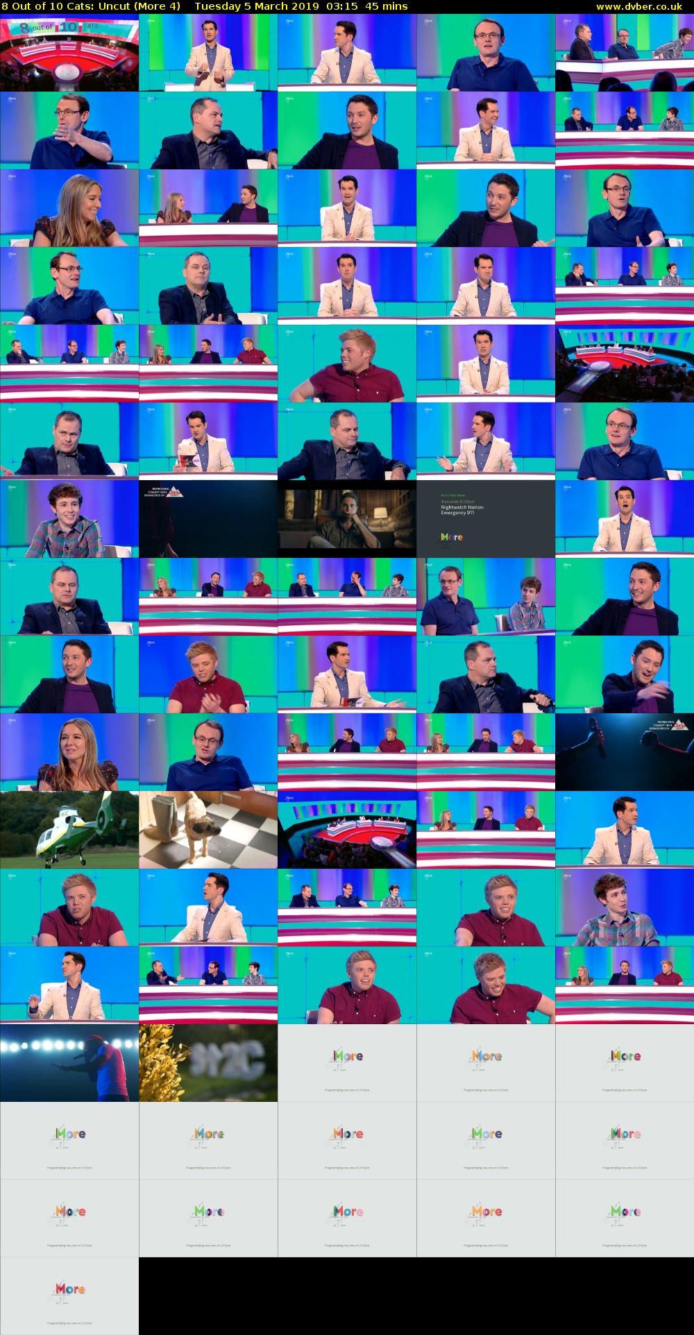 8 Out of 10 Cats: Uncut (More 4) Tuesday 5 March 2019 03:15 - 04:00