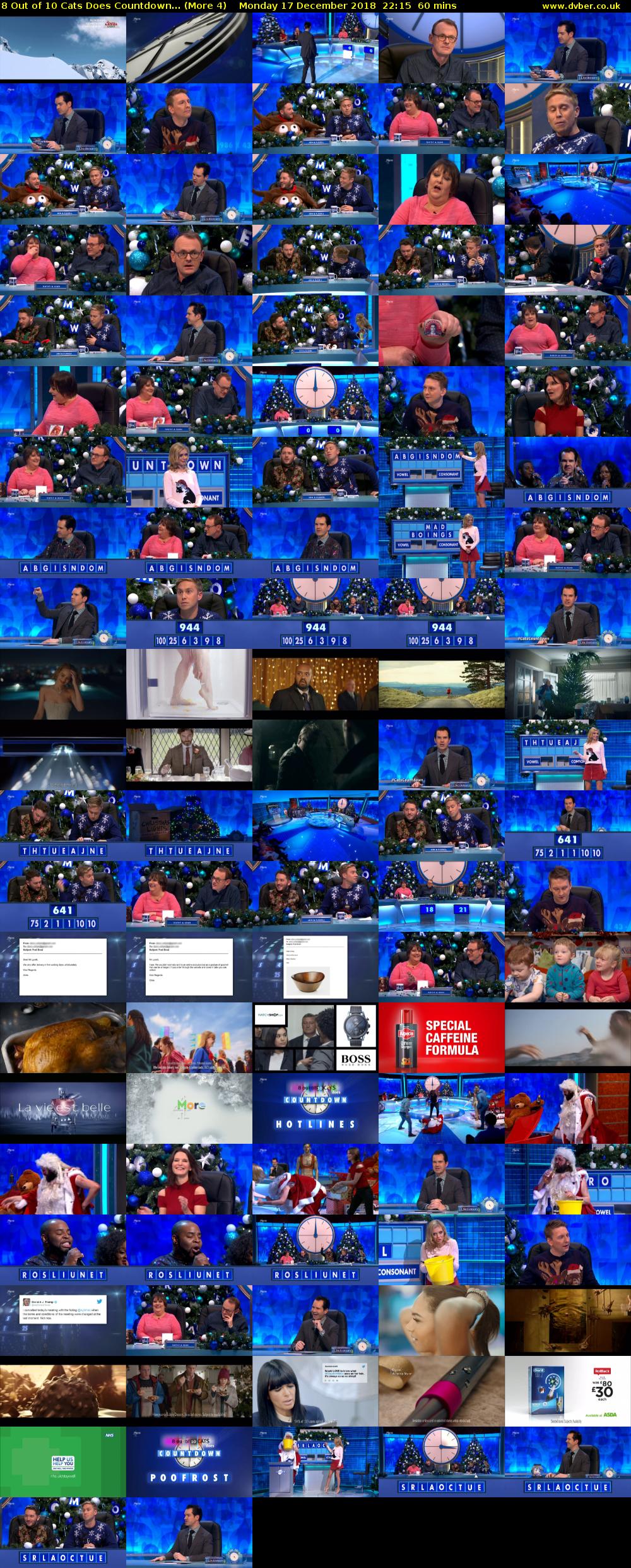 8 Out of 10 Cats Does Countdown... (More 4) Monday 17 December 2018 22:15 - 23:15
