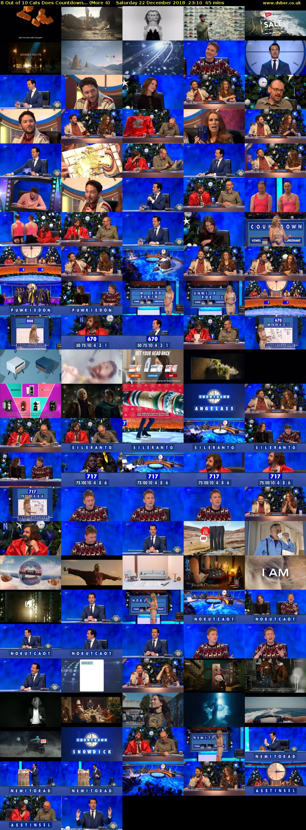 8 Out of 10 Cats Does Countdown... (More 4) Saturday 22 December 2018 23:10 - 00:15