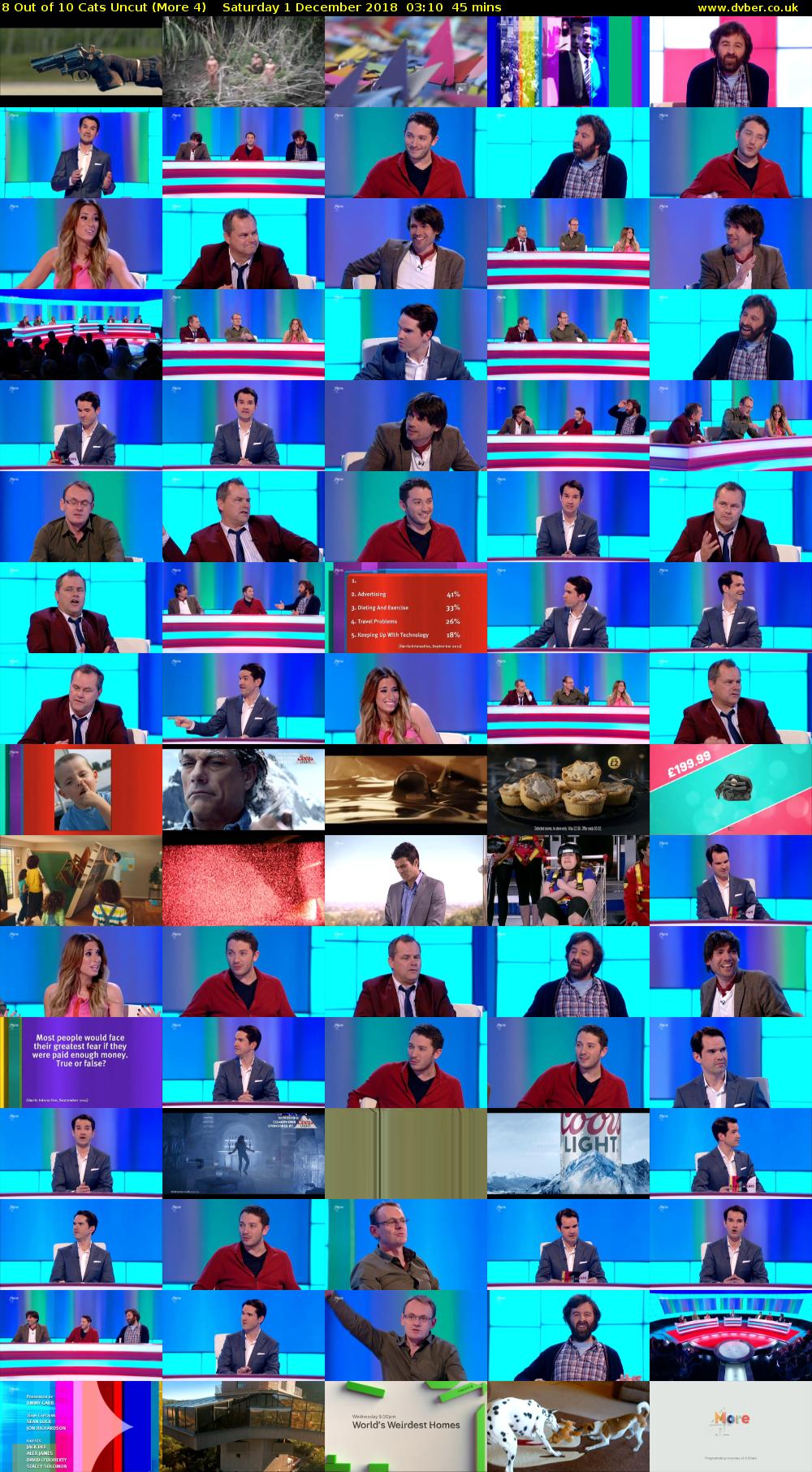 8 Out of 10 Cats Uncut (More 4) Saturday 1 December 2018 03:10 - 03:55