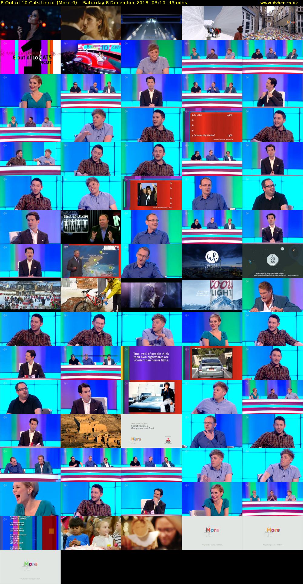 8 Out of 10 Cats Uncut (More 4) Saturday 8 December 2018 03:10 - 03:55