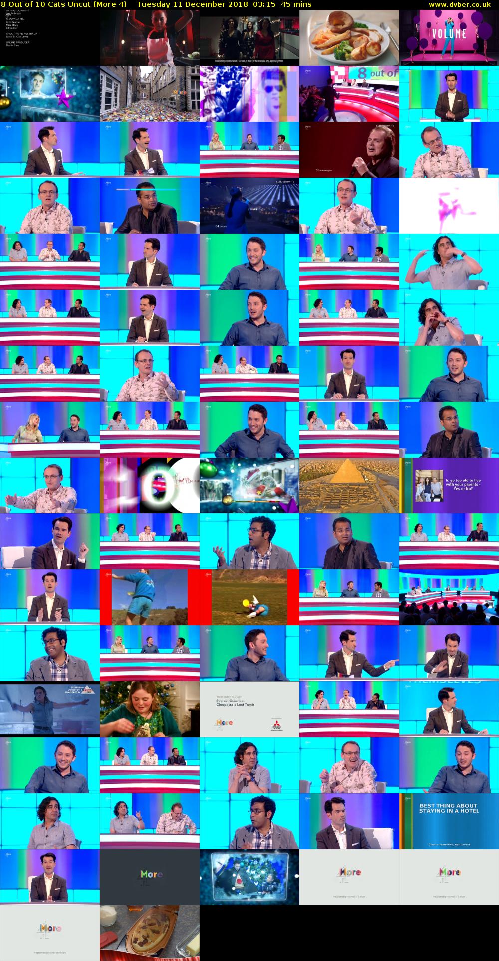 8 Out of 10 Cats Uncut (More 4) Tuesday 11 December 2018 03:15 - 04:00
