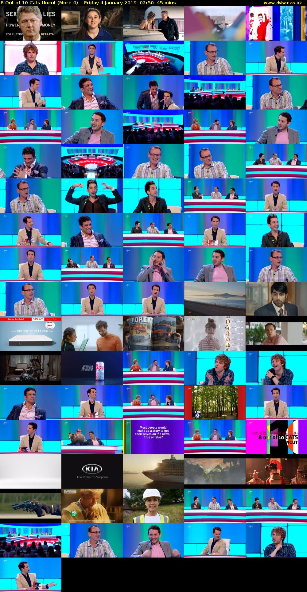 8 Out of 10 Cats Uncut (More 4) Friday 4 January 2019 02:50 - 03:35